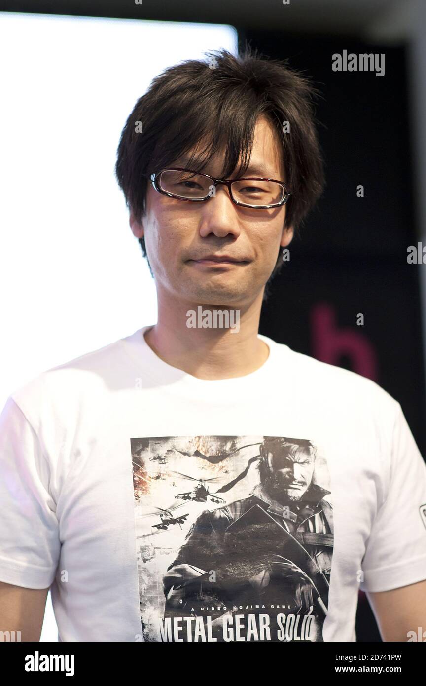 Game designer Hideo Kojimo pictured at the launch of Metal Gear Solid Peacewalker, at HMV on Oxford St in central London.  Stock Photo