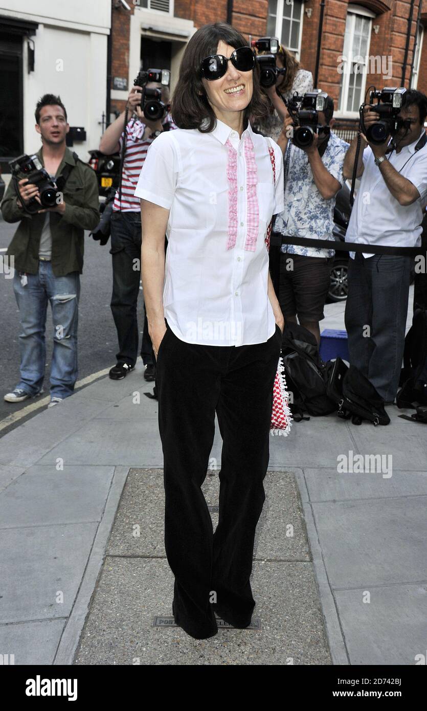 Bella Freud arrives at the private view of Mario Testino's latest exhibition, Kate Who? at the Phillips de Pury gallery in central London. Stock Photo
