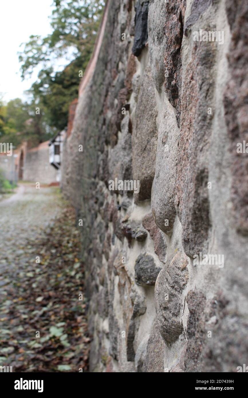 Historical city wall, Neubrandenburg, Germany Stock Photo