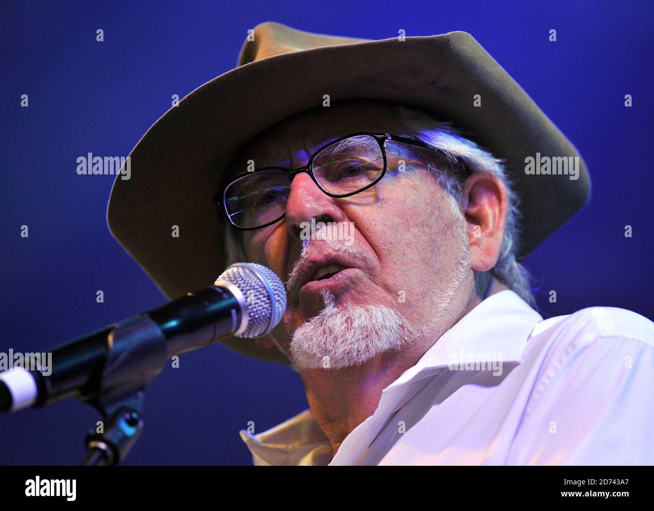 Rolf Harris performs on the final day of the Womad Festival, in Malmesbury in Wiltshire. Picture date: 25 July 2010. M Crossick/EMPICS Stock Photo
