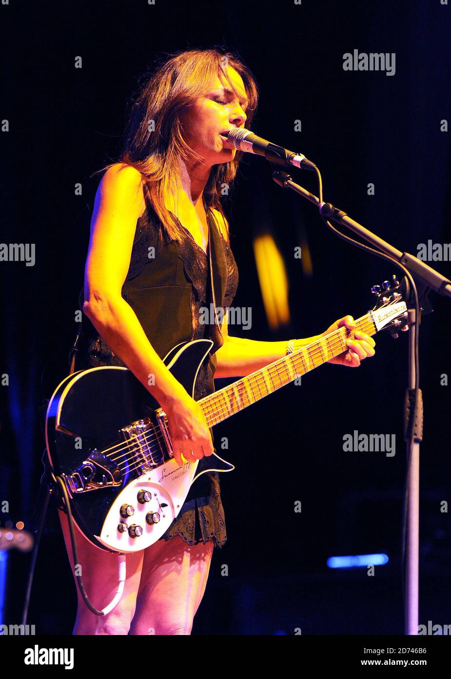 Susanna Hoffs of The Bangles performs at the Hard Rock Pinktober concert, at the IndigO2 venue in east London.  Stock Photo