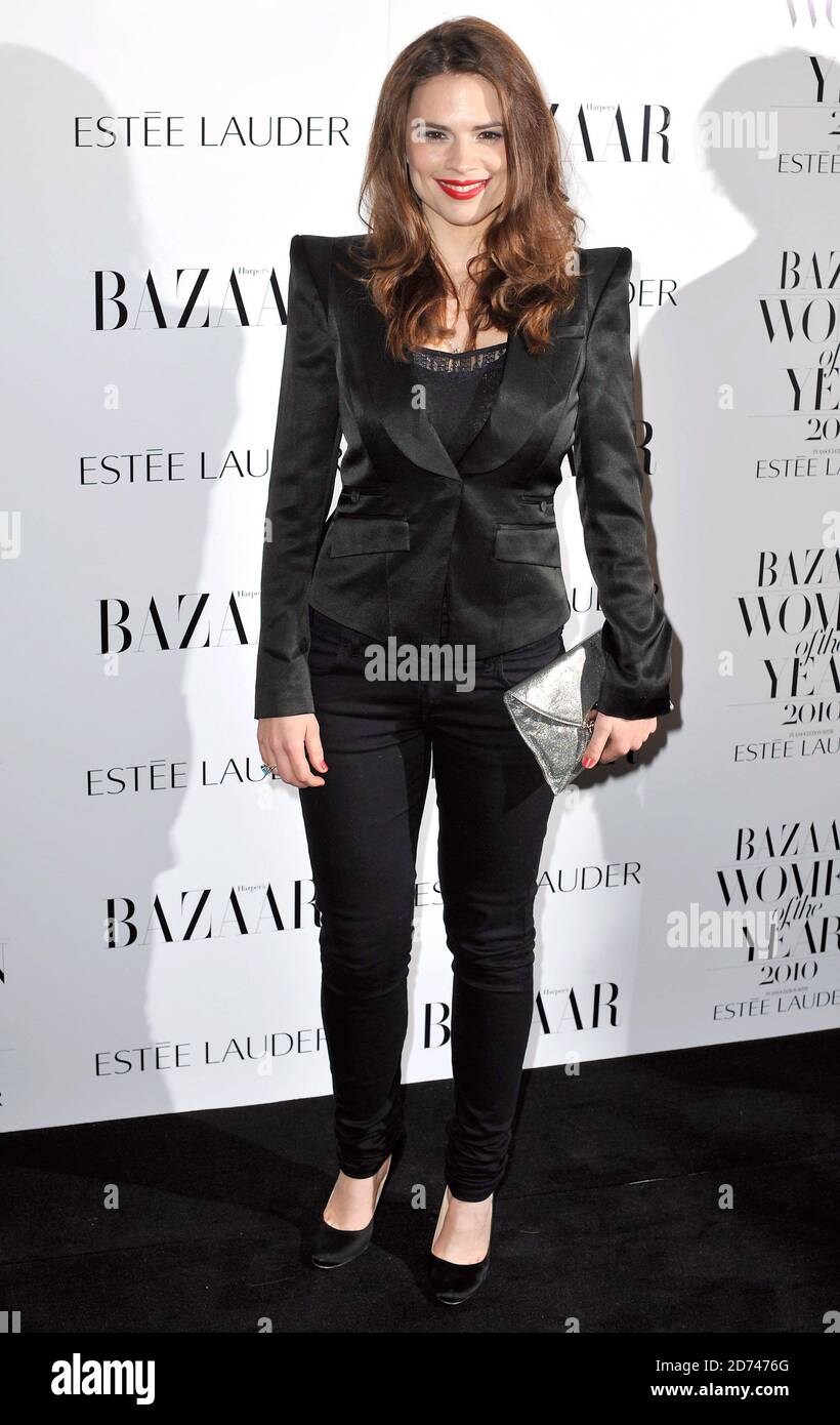 Hayley Atwell arrives at the Harper's Bazaar Women of the Year Awards