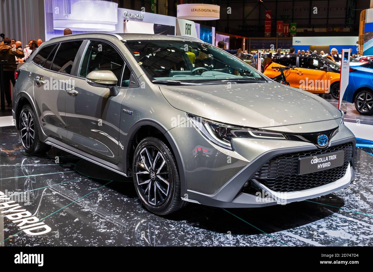 Toyota Corolla Trek Hybrid car at the 89th Geneva International Motor Show.  Geneva, Switzerland - March 6, 2019 Stock Photo - Alamy