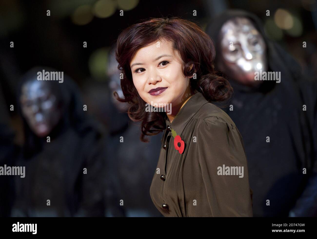Katie Leung arrives at the world premiere of Harry Potter and the Deathly Hallows, in Leicester Square in central London. Stock Photo