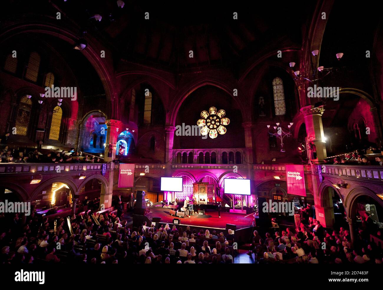 Elton John performs a special concert for Absolute Radio, at the Union  Chapel in Islington, North London Stock Photo - Alamy