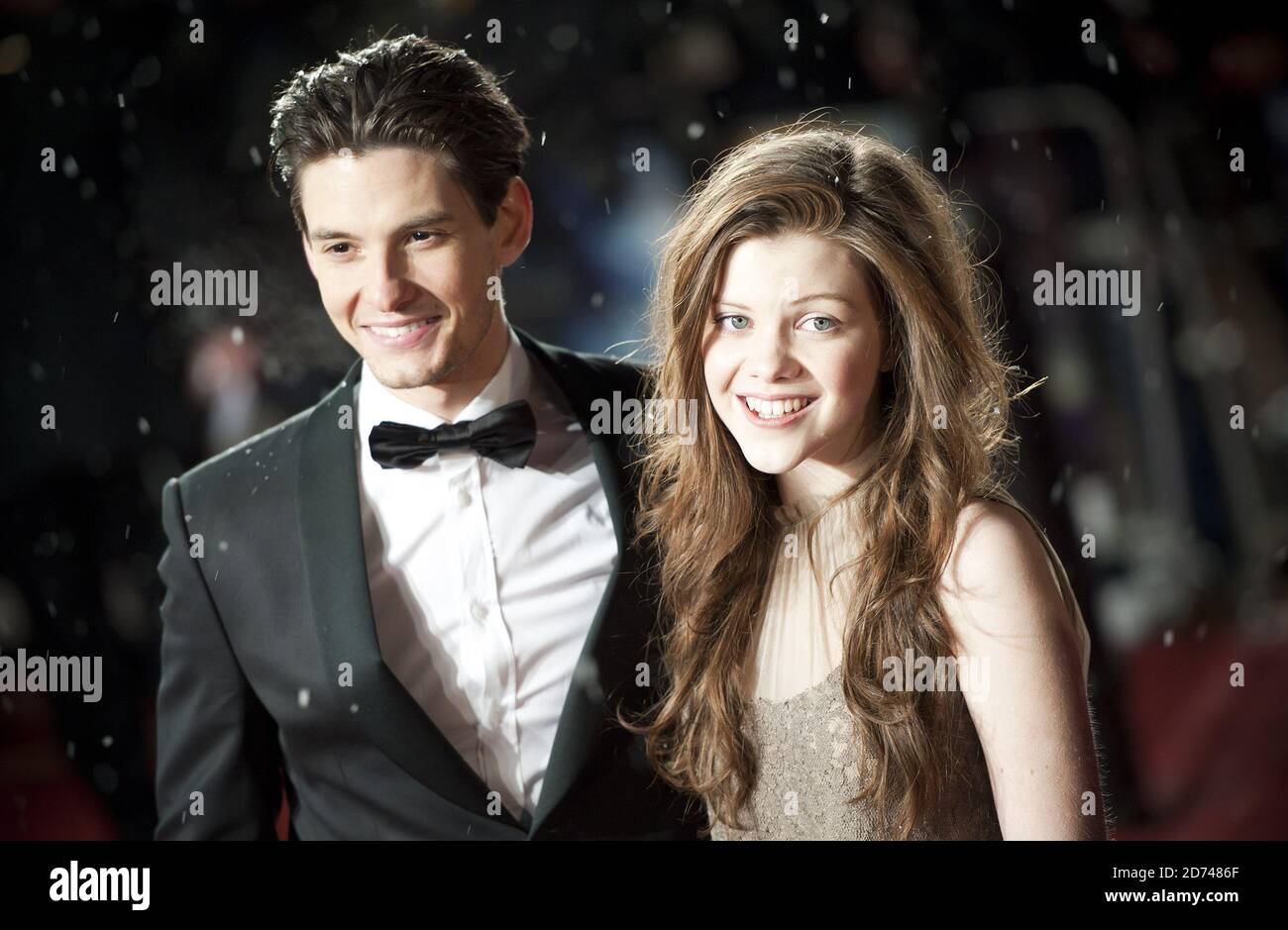 Georgie Henley and Ben Barnes arriving for the premiere of The Chronicles Of Narnia: The Voyage Of The Dawn Treader at the Odeon Leicester Square, central London Stock Photo