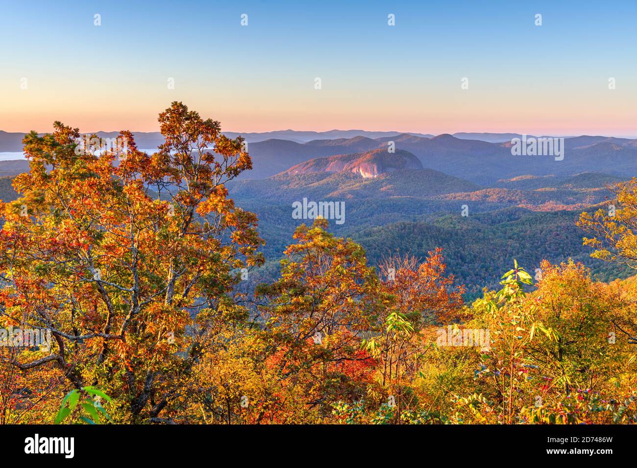 Pisgah National Forest, North Carolina, USA at Looking Glass Rock