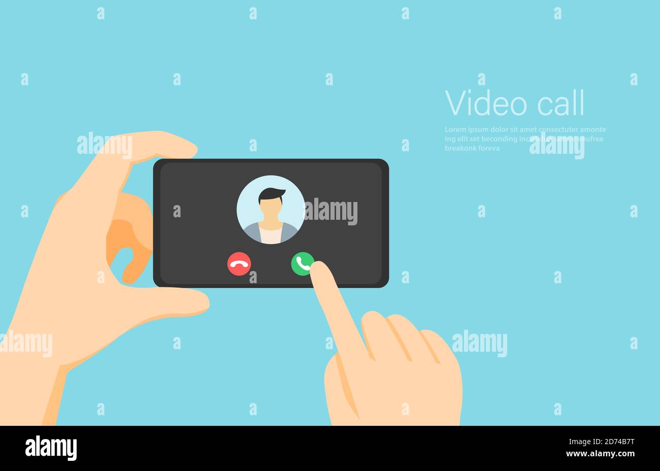 Call screen interface Stock Vector Images - Alamy