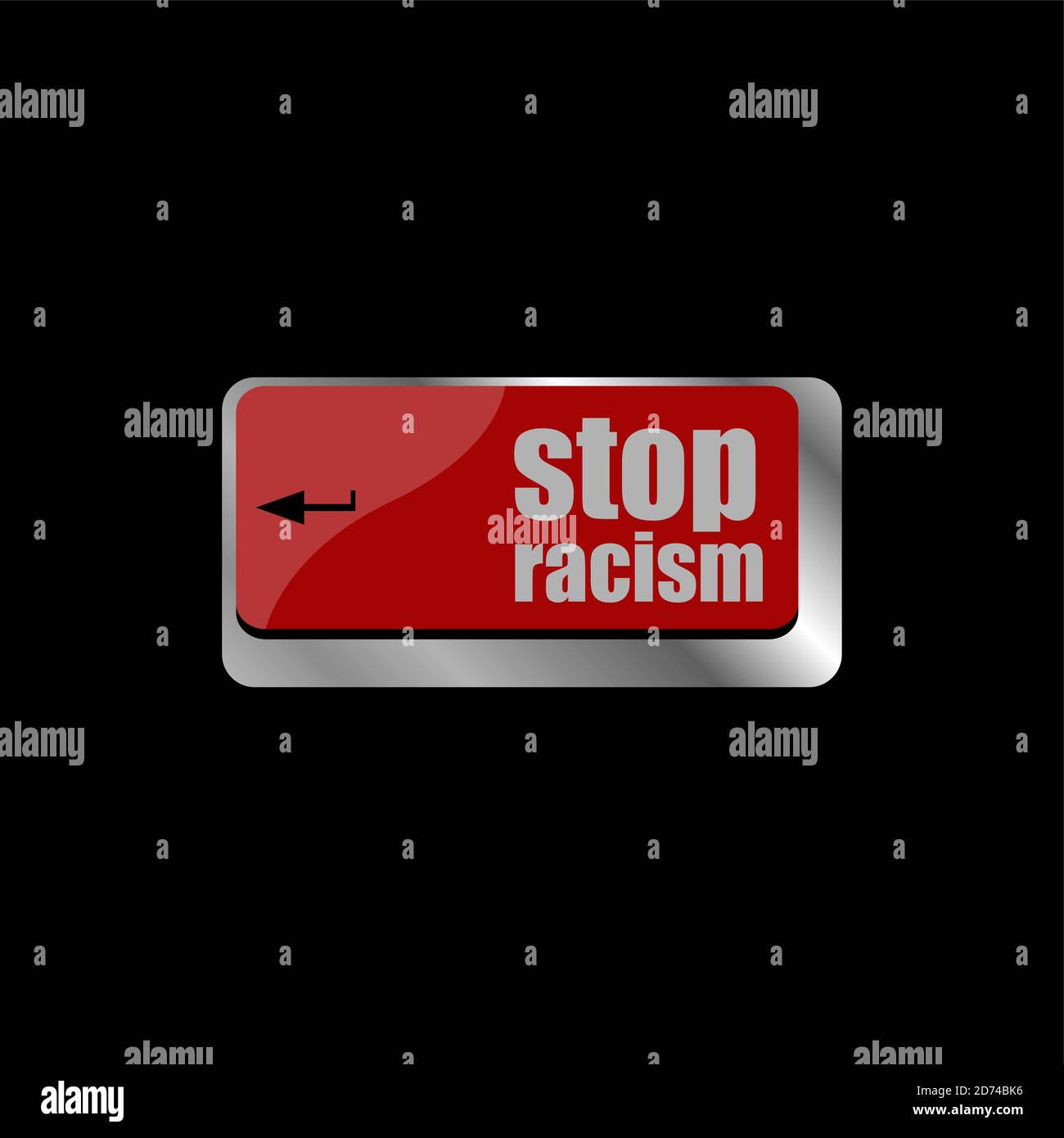 stop racism word concept by keyboard keys Stock Photo - Alamy