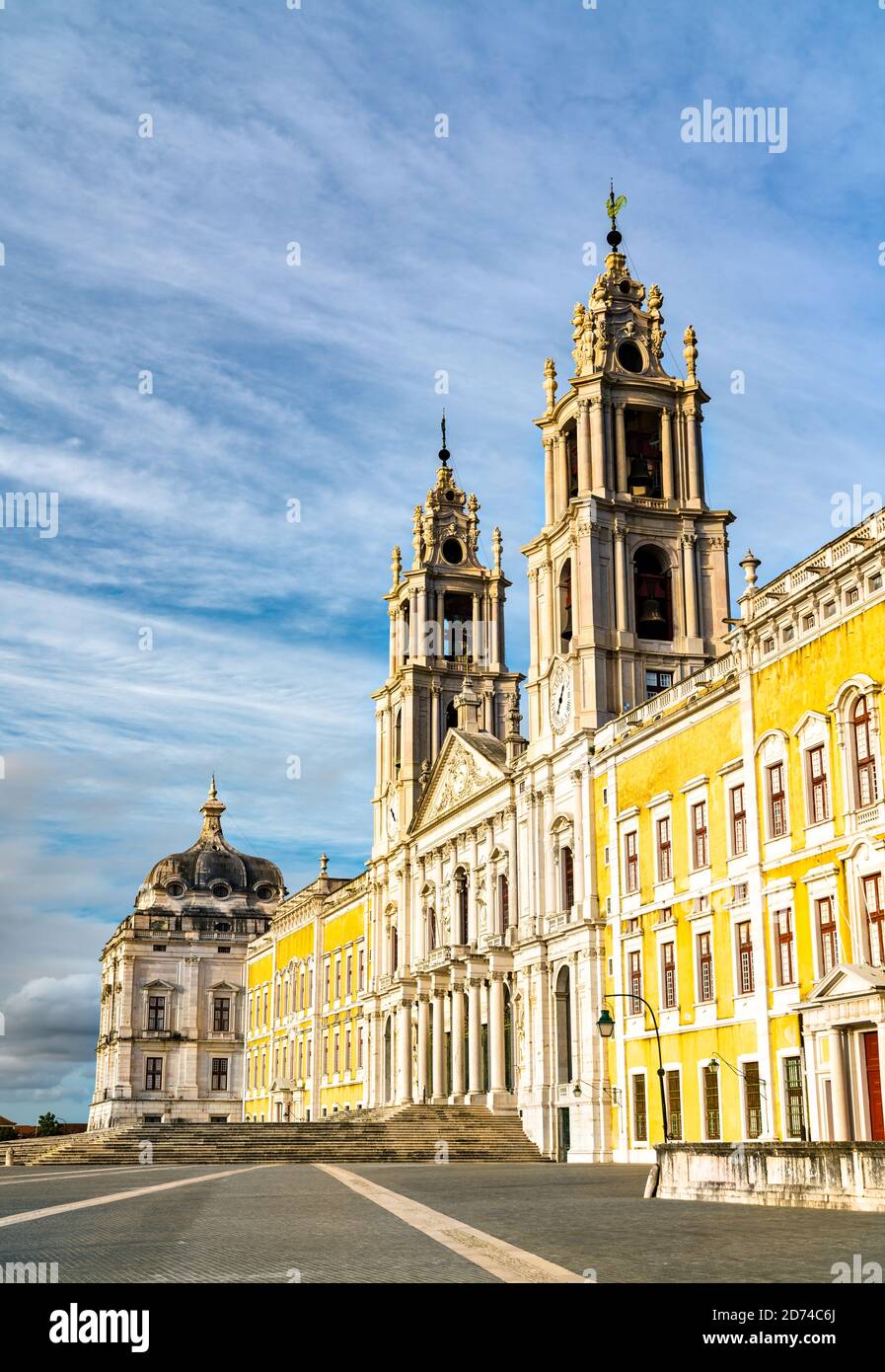 National Palace and Franciscan Convent of Mafra in Portugal Stock Photo