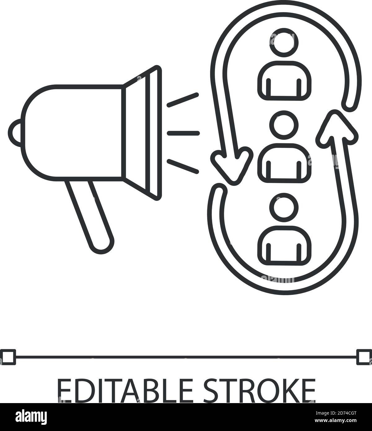 Marketing synergy linear icon Stock Vector Image & Art - Alamy