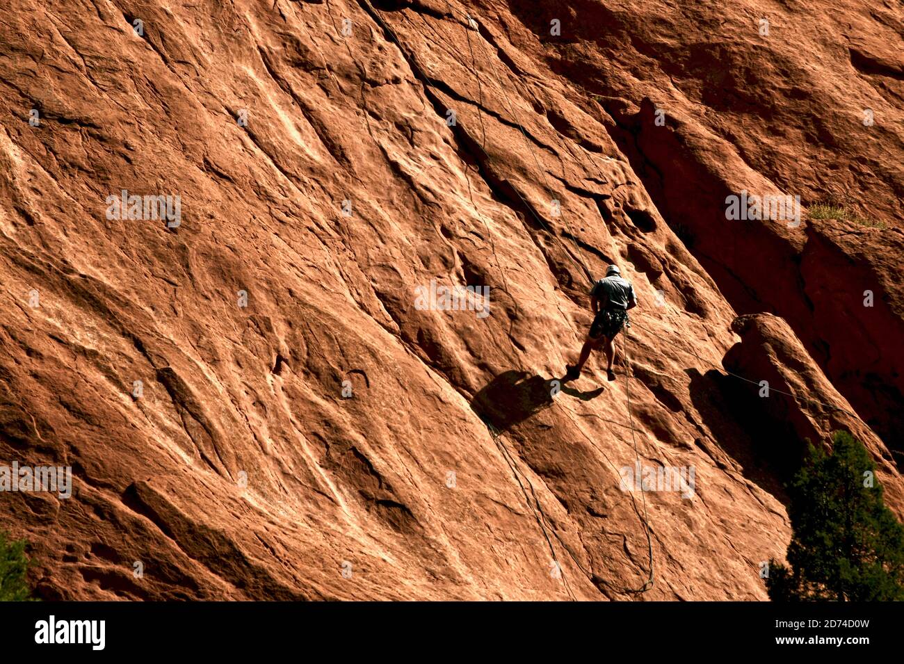 Rock Climbing in Garden of the Gods Park in Colorado Springs, Colorado