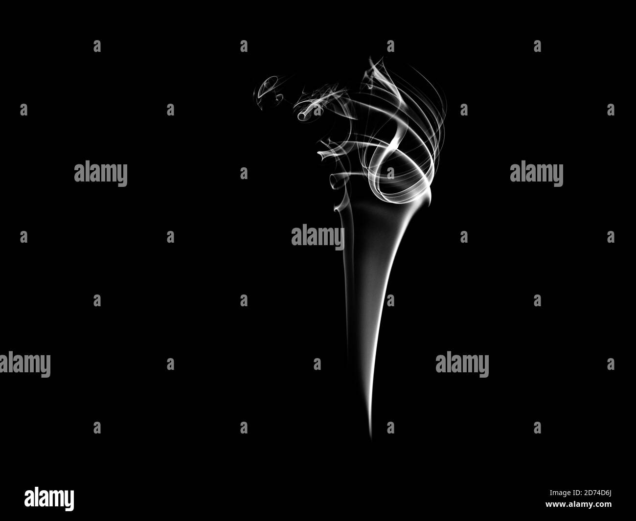 cigarette smoke overlay Cigarette smoke white background Black and White Stock Photos & Images