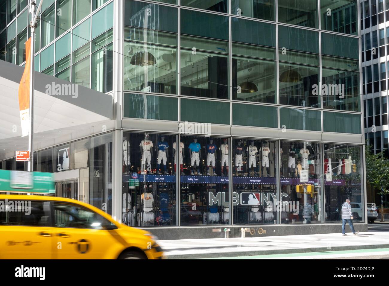 MLB NYC Flagship Retail Store, Rockefeller Center, New York City, USA Stock Photo