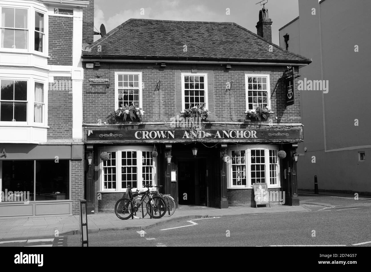 CROWN & ANCHOR, HIGH ST, WINCHESTER. Stock Photo