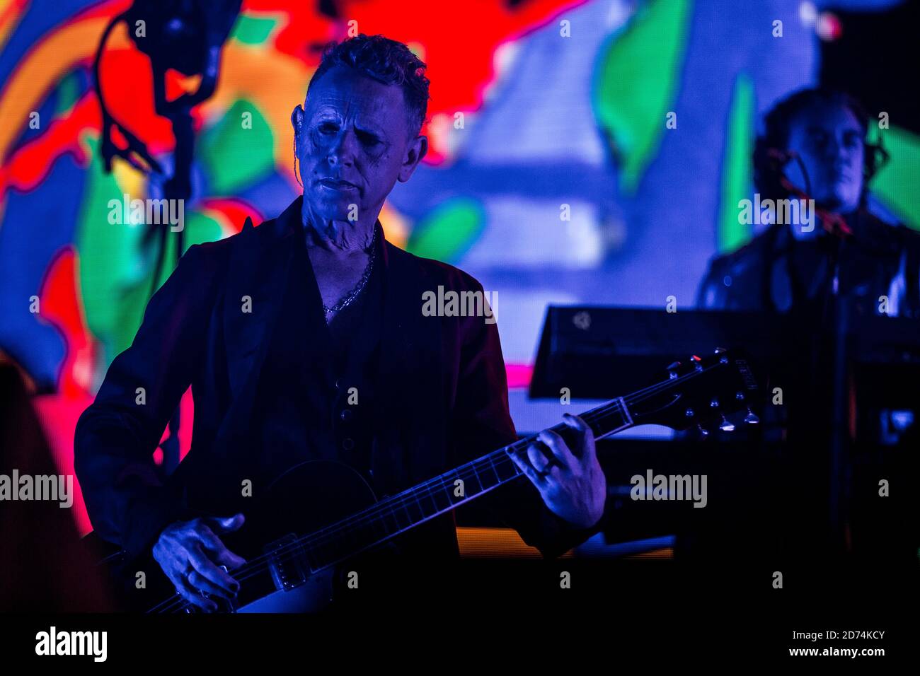 Copenhagen, Denmark. 31th, May 2017. The English band Depeche Mode performs  a live concert at Telia Parken in Copenhagen. Here guitarist Martin Gore is  seen live on stage. (Photo credit: Gonzales Photo -