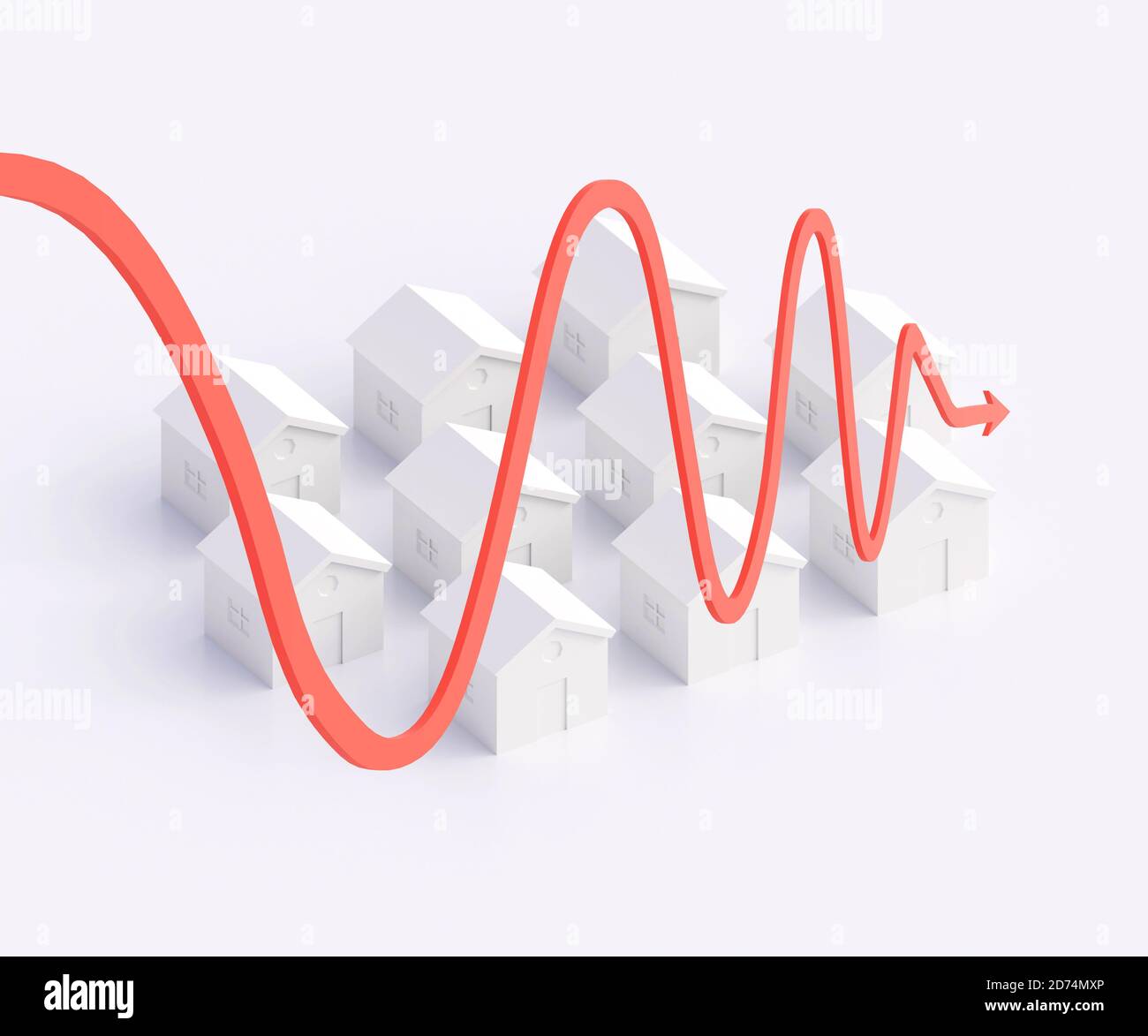 3d curved arrow hi-res stock photography and images - Alamy