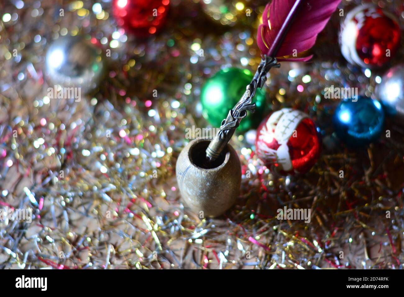 Vintage christmas baubles cut out hi-res stock photography and images ...
