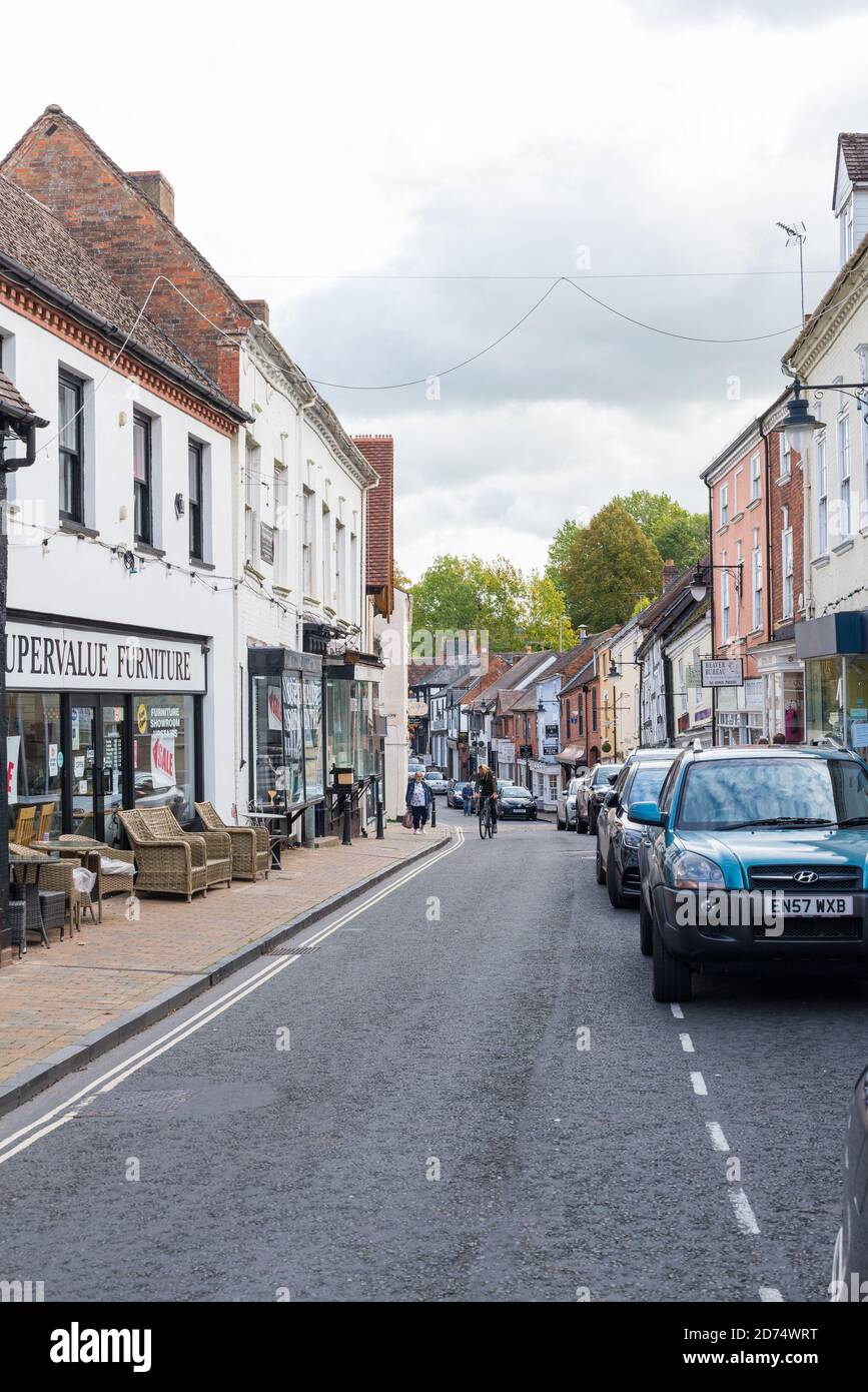 The High Street in Droitwich Spa town centre, Worcestershire, UK Stock