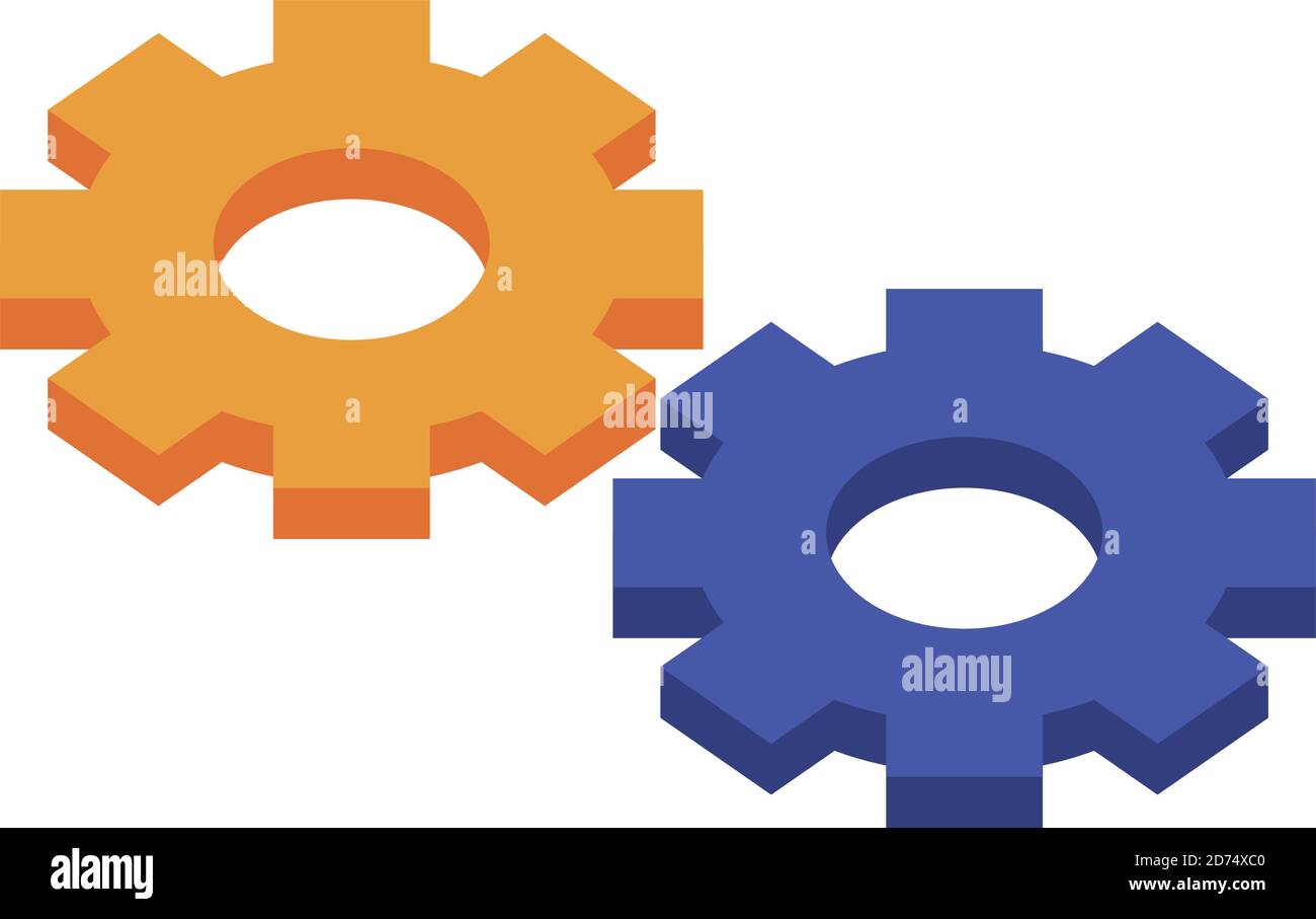gears settings machine isolated icon vector illustration design Stock ...