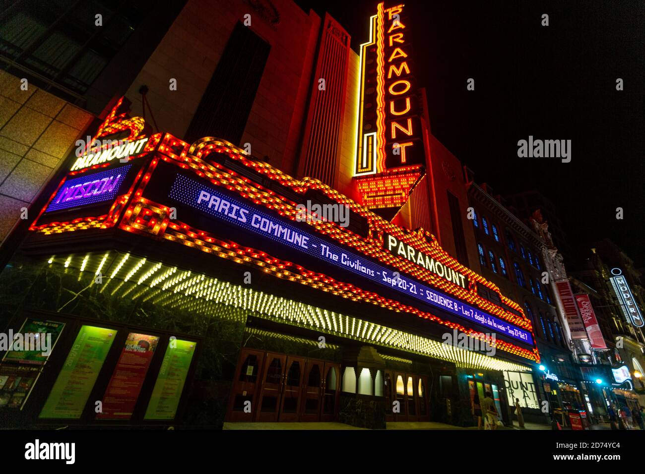 Emerson paramount center art deco theatre hires stock photography and