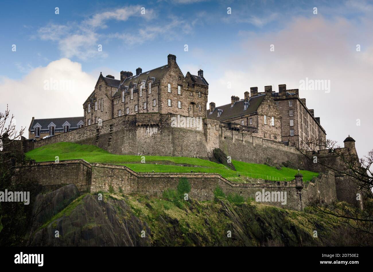 Edinburgh Castle Scotland Stock Photo