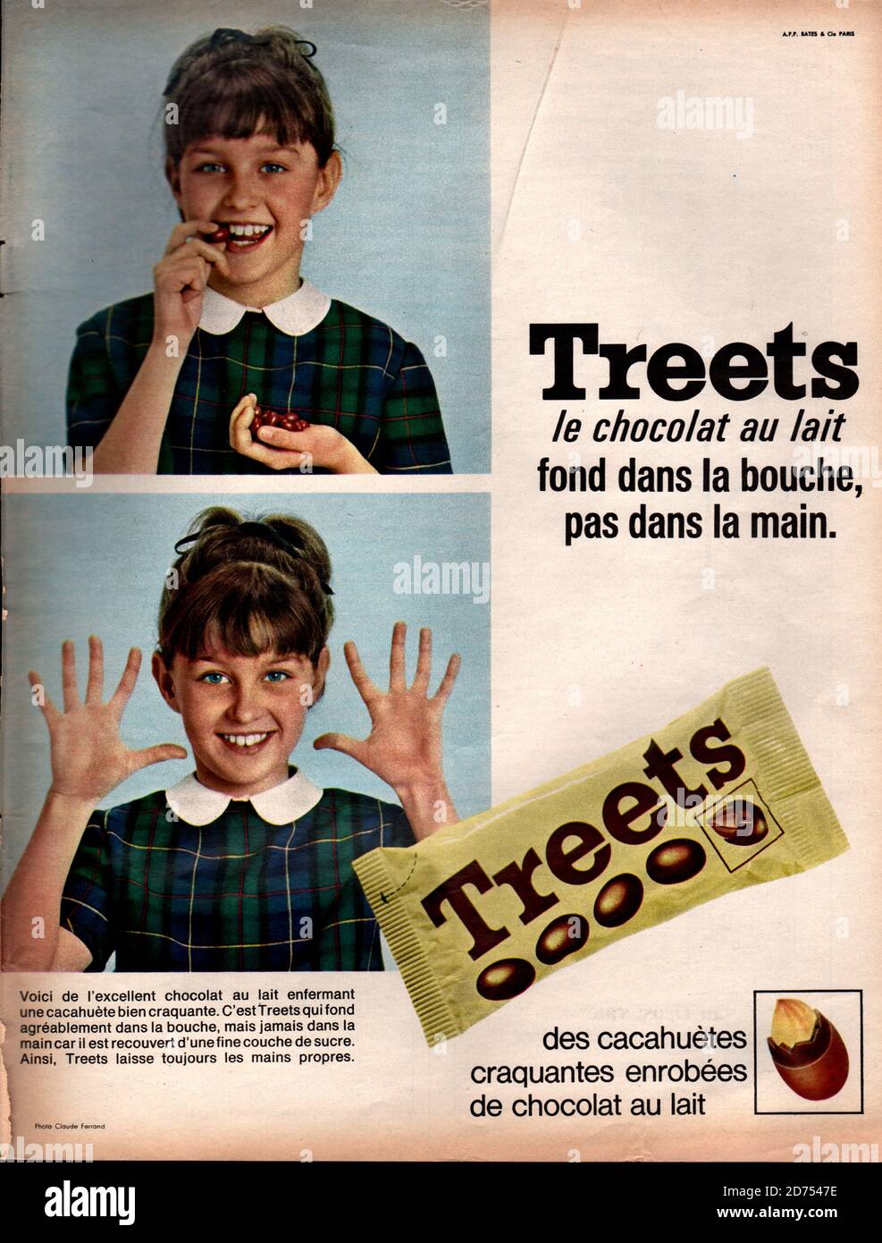 Publicite de presse Treets 1965 Stock Photo - Alamy