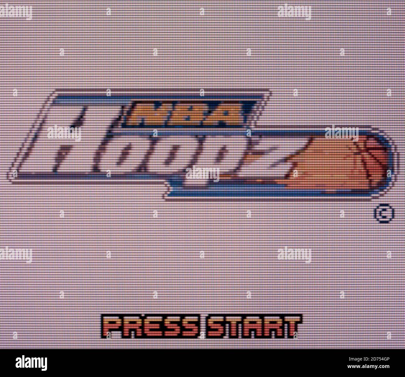 NBA Hoopz - Nintendo Game Boy Color Videogame - Editorial use only Stock Photo