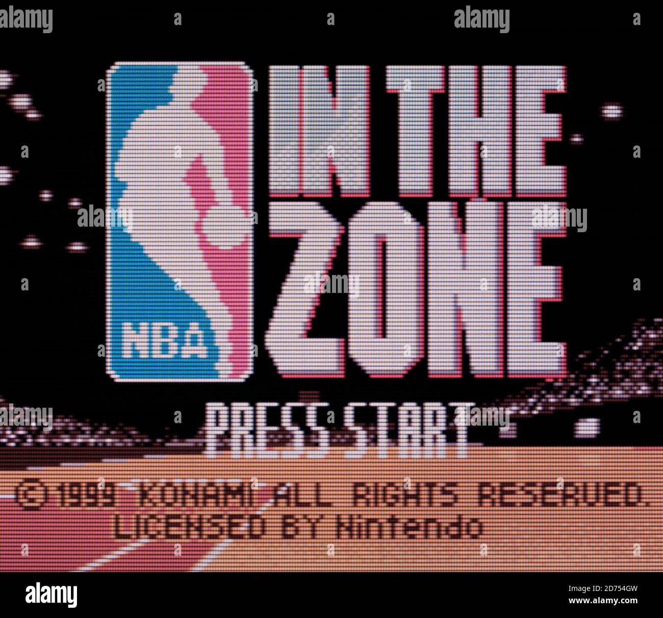 NBA In The Zone Nintendo Game Boy Color Videogame Editorial use