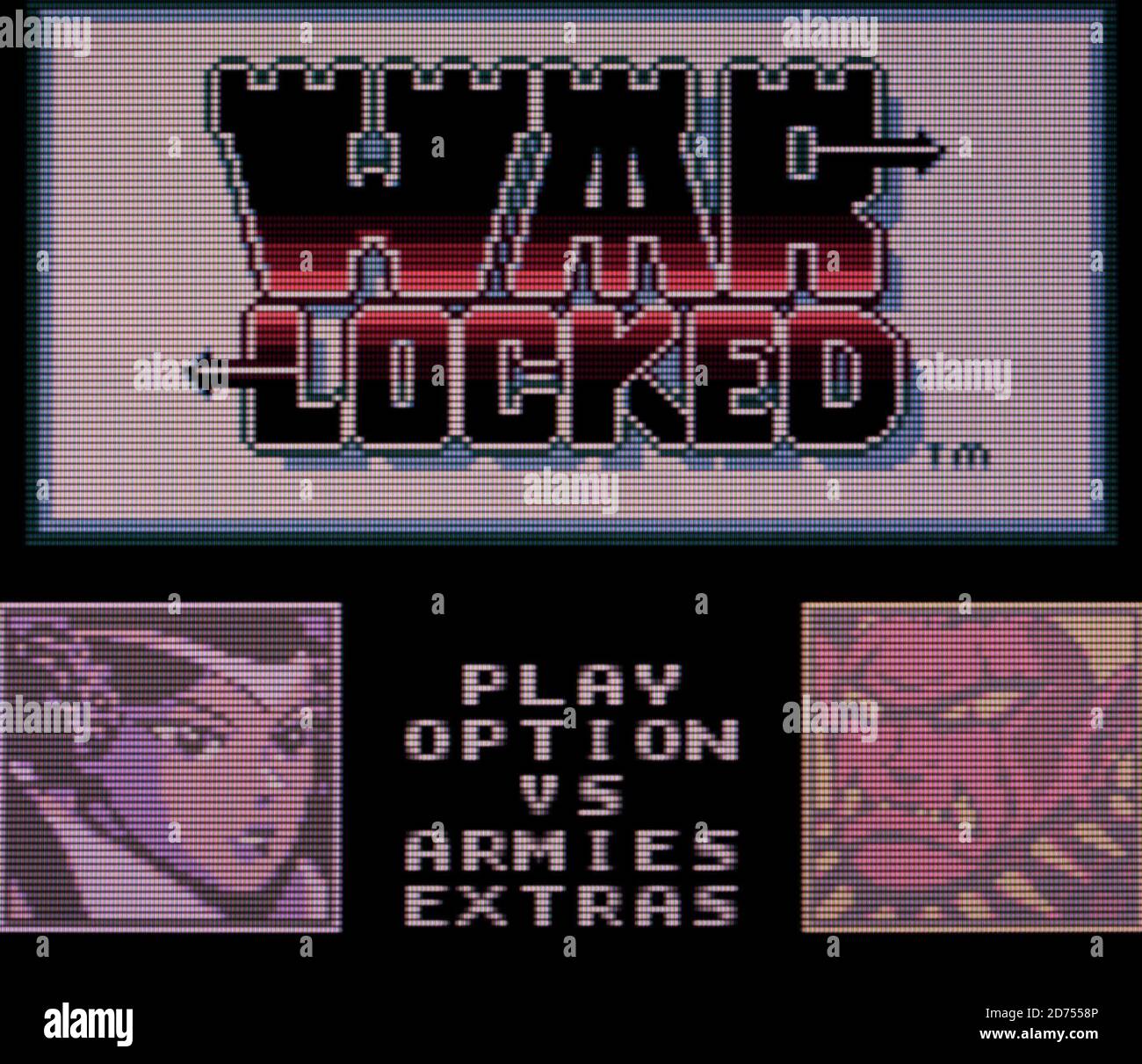 War Locked - Nintendo Game Boy Color Videogame - Editorial use only Stock Photo