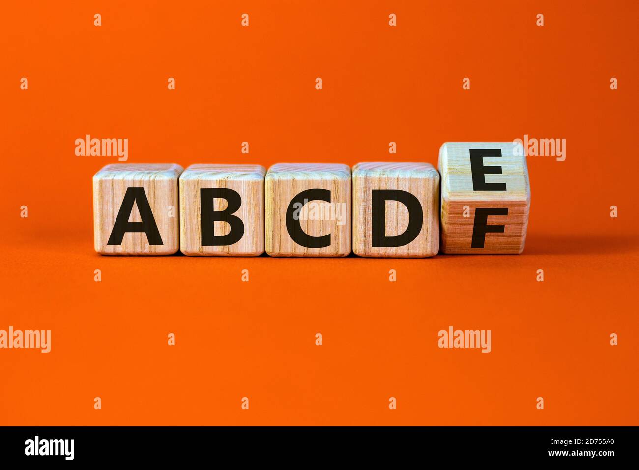 Symbol for basic teaching. Turned a cube and corrected the sequence of