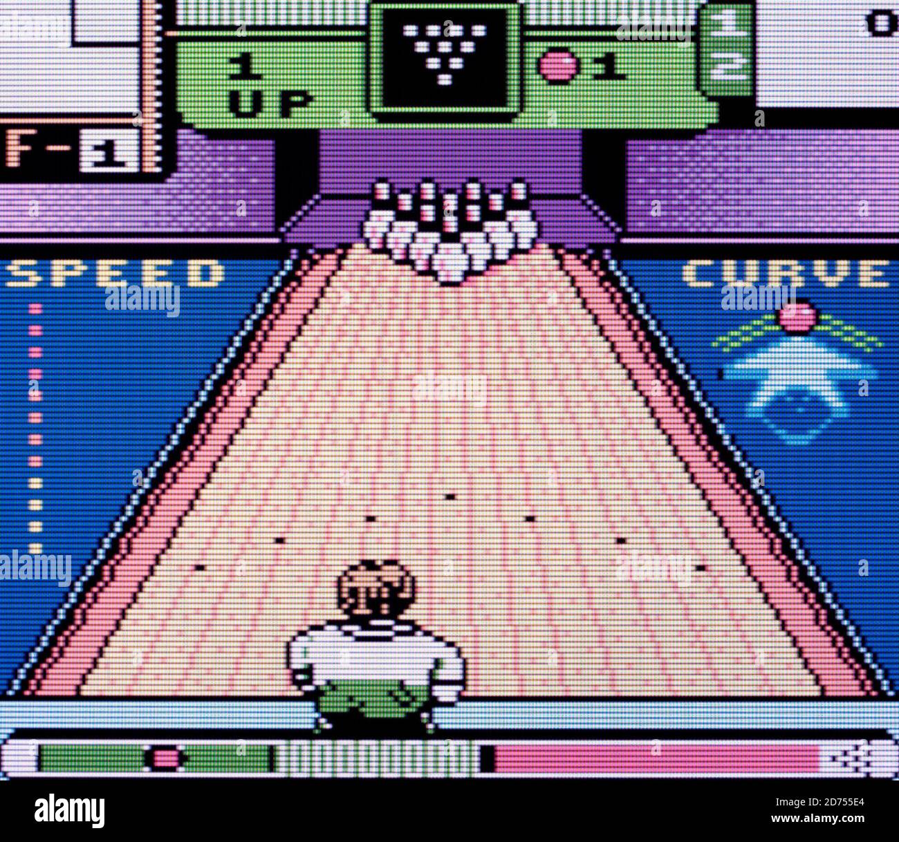 10 Pin Bowling - Nintendo Game Boy Color Videogame - Editorial use only Stock Photo