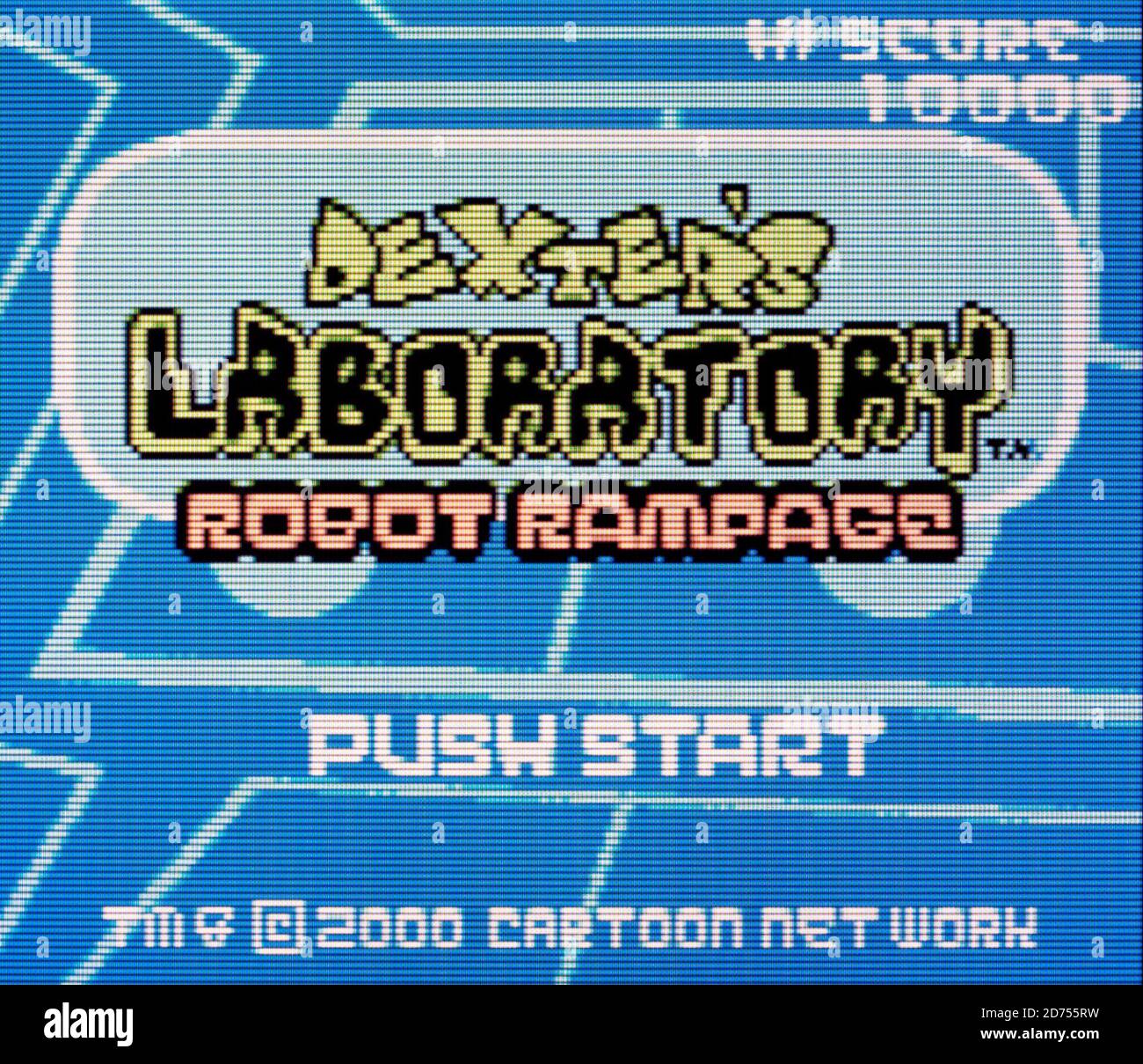 Dexter's Laboratory - Robot Rampage - Nintendo Game Boy Color Videogame - Editorial use only Stock Photo
