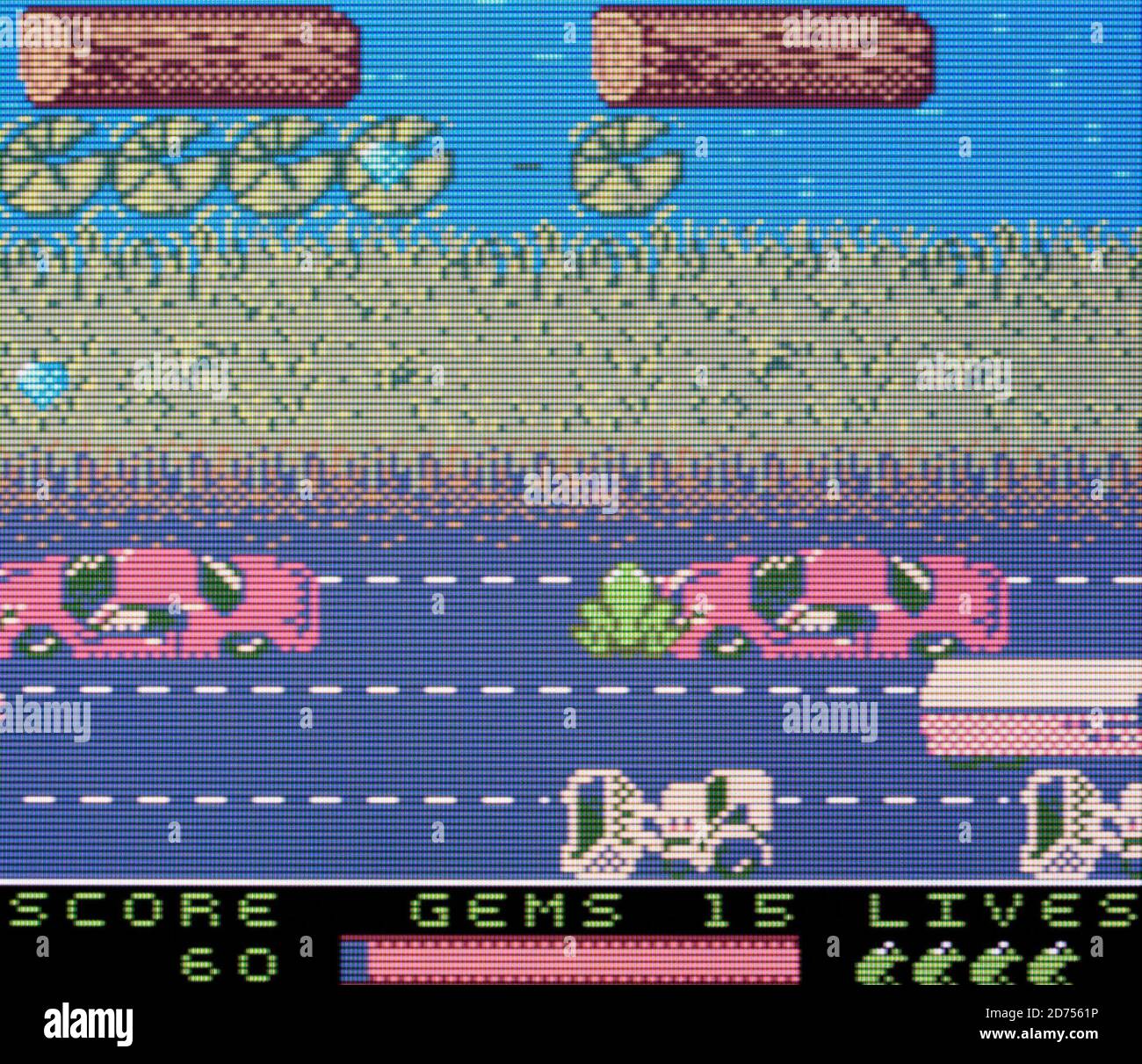 Frogger 2 - Nintendo Game Boy Color Videogame - Editorial use only Stock Photo