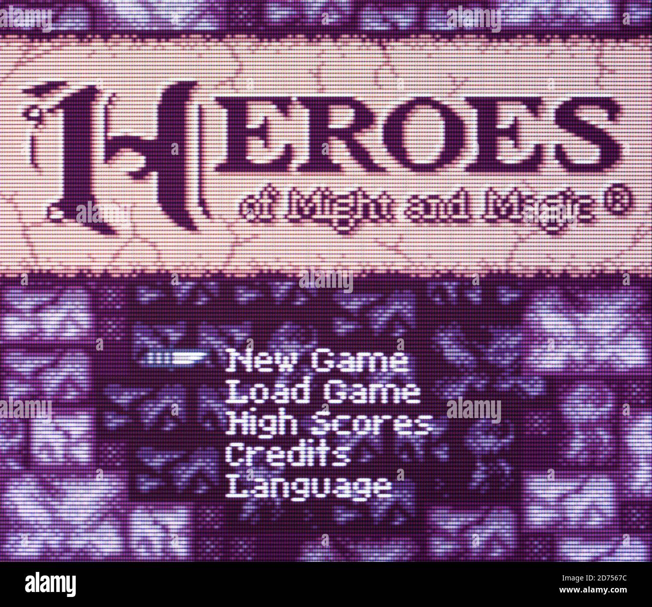 Heroes of Might and Magic - Nintendo Game Boy Color Videogame - Editorial use only Stock Photo