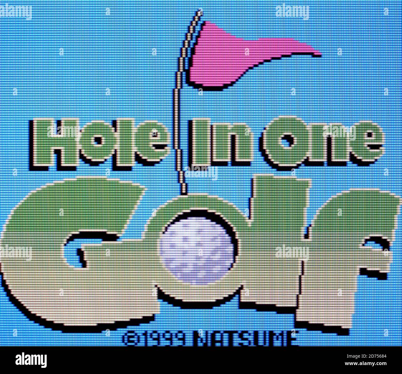 Hole in One Golf Nintendo Game Boy Color Videogame Editorial