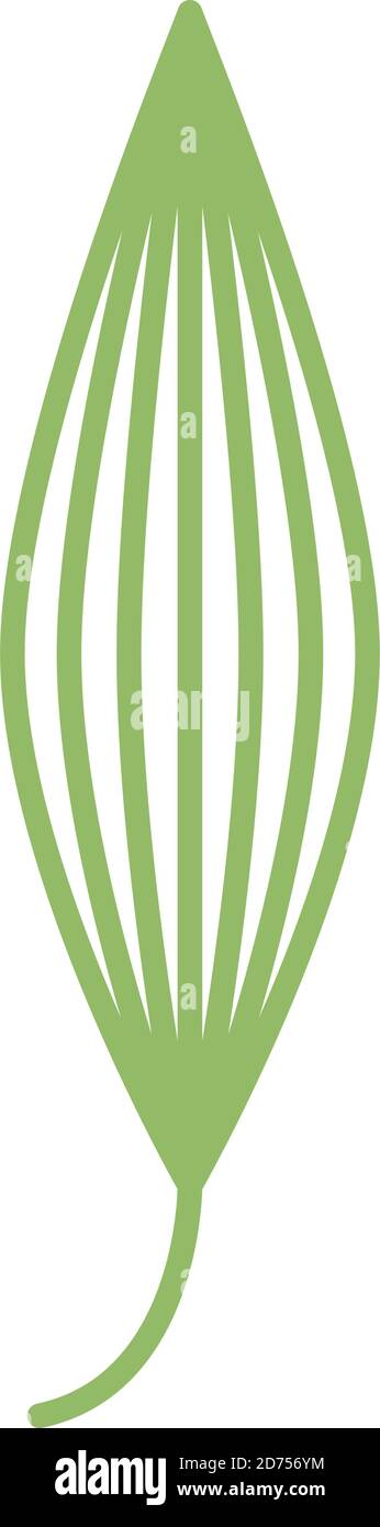 leaf plant nature isolated icon vector illustration design Stock Vector ...