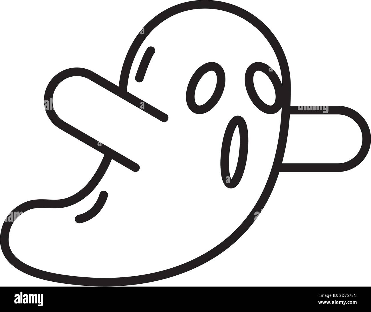 halloween ghost floating character icon 4161049 Vector Art at Vecteezy