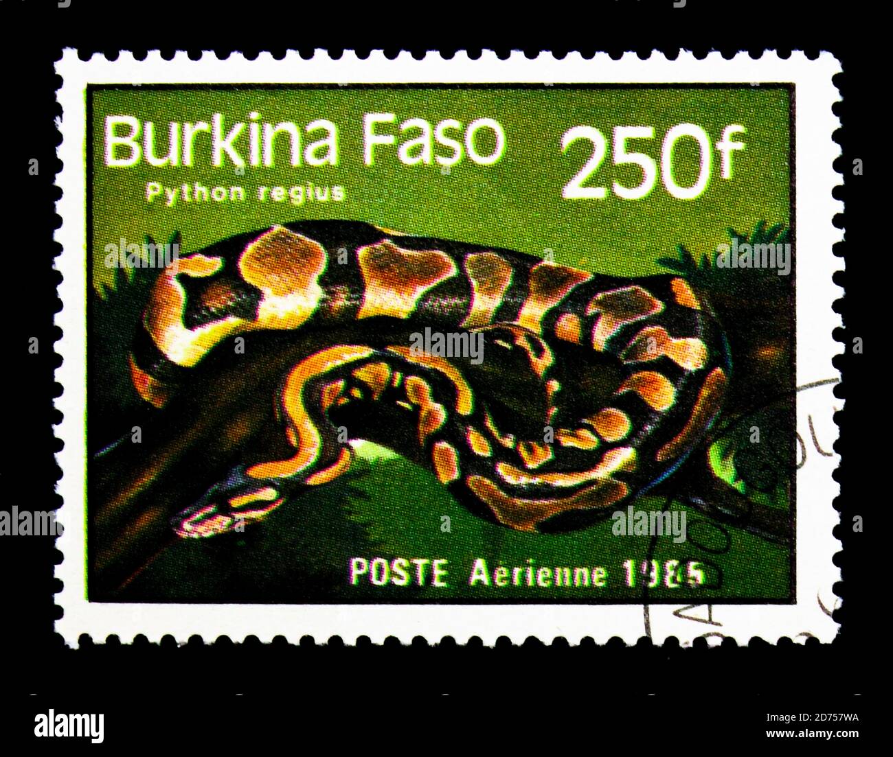 MOSCOW, RUSSIA - NOVEMBER 25, 2017: A stamp printed in Burkina Faso ...