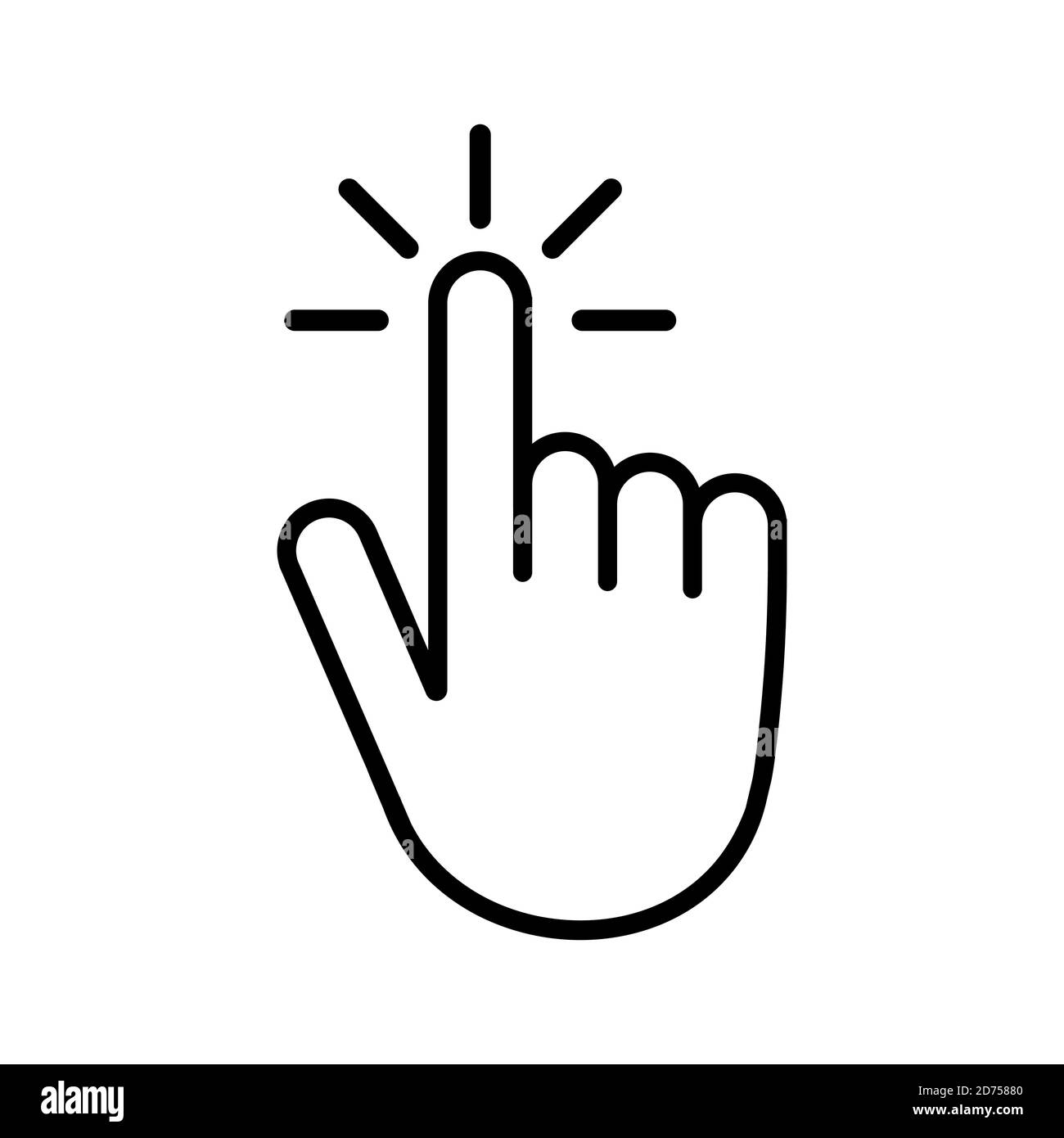 Computer mouse click cursor gray arrow icons. Cursor icon. Vector