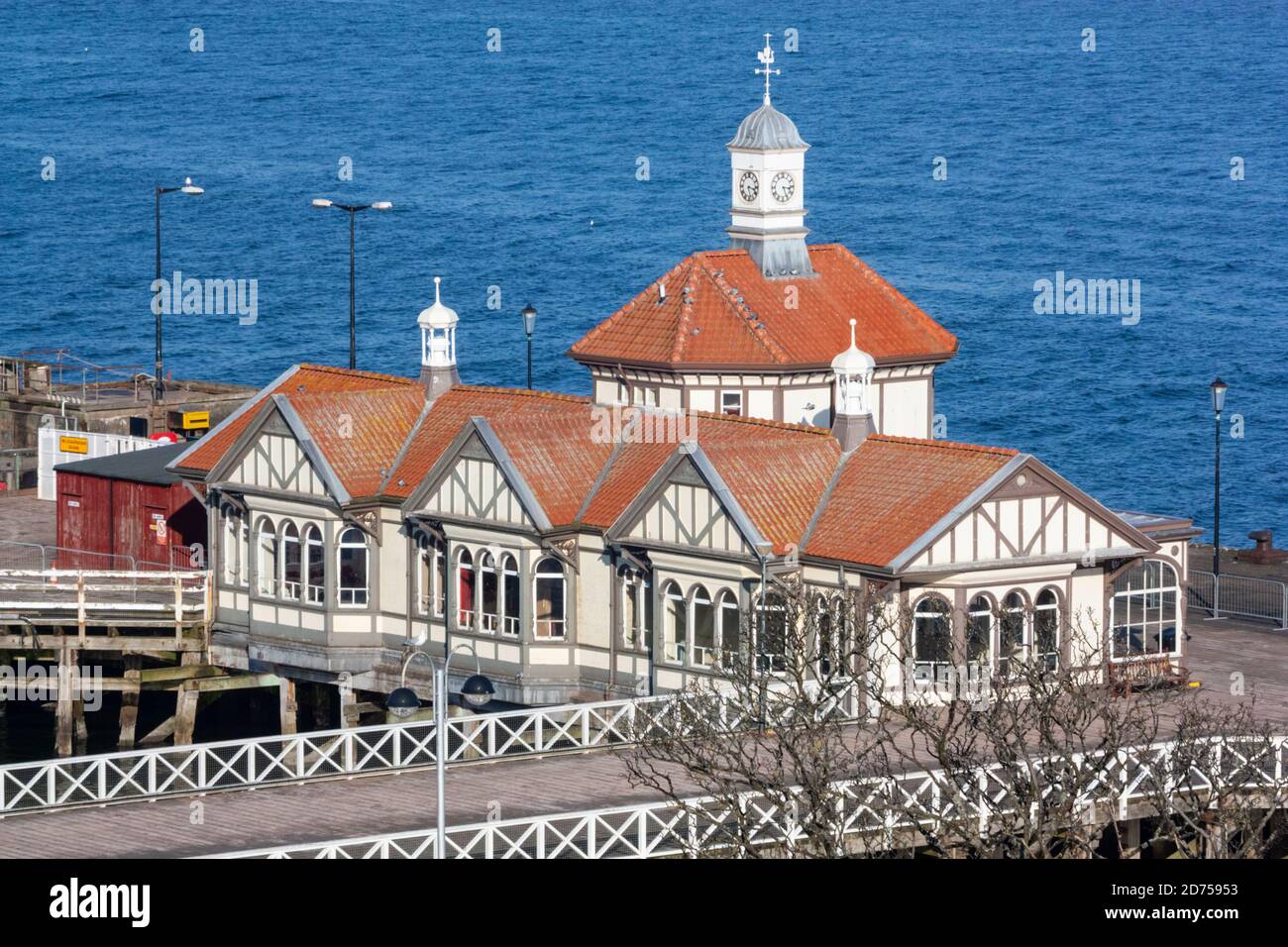 Dunoon Pier buildings, Dunoon, March 2010 before restoration. Scotland UK Stock Photo