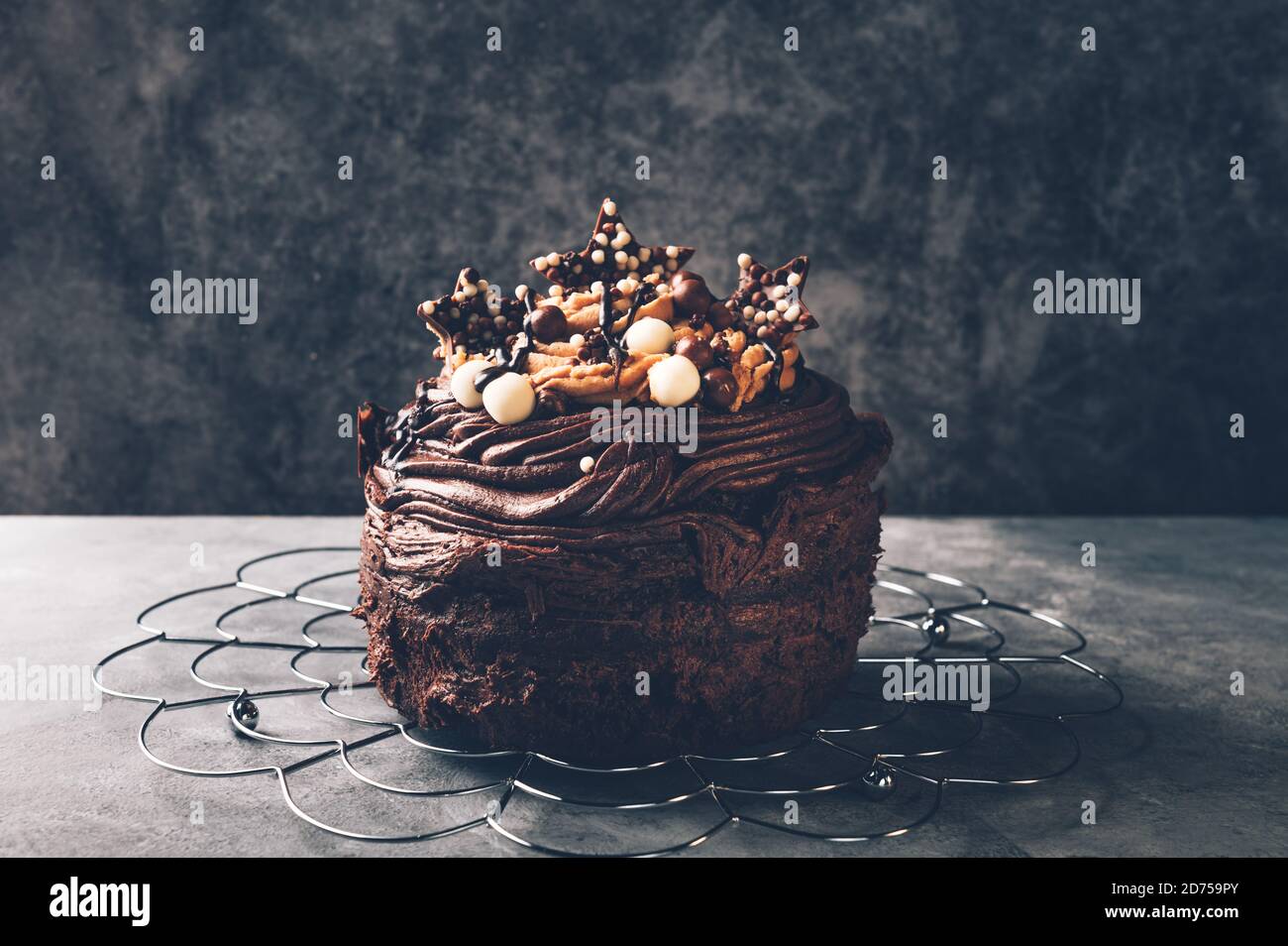 Triple chocolate cake hi-res stock photography and images - Alamy