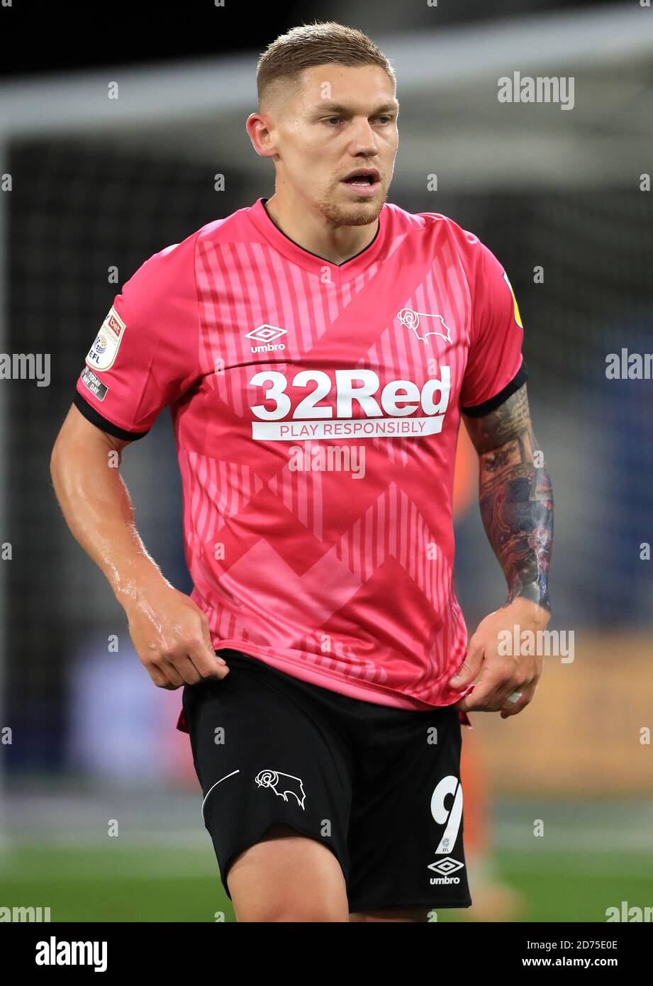 Derby County's Martyn Waghorn in action during the Sky Bet Championship match at The John Smith's Stadium, Huddersfield. Stock Photo