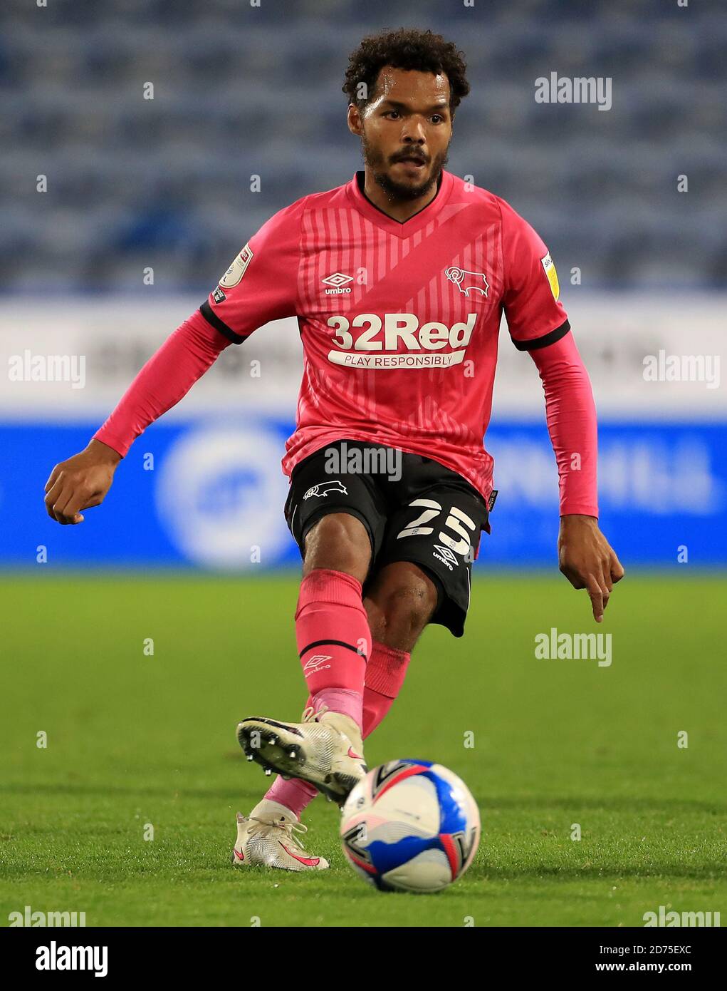 Derby County's Duane Holmes in action during the Sky Bet Championship match at The John Smith's Stadium, Huddersfield. Stock Photo