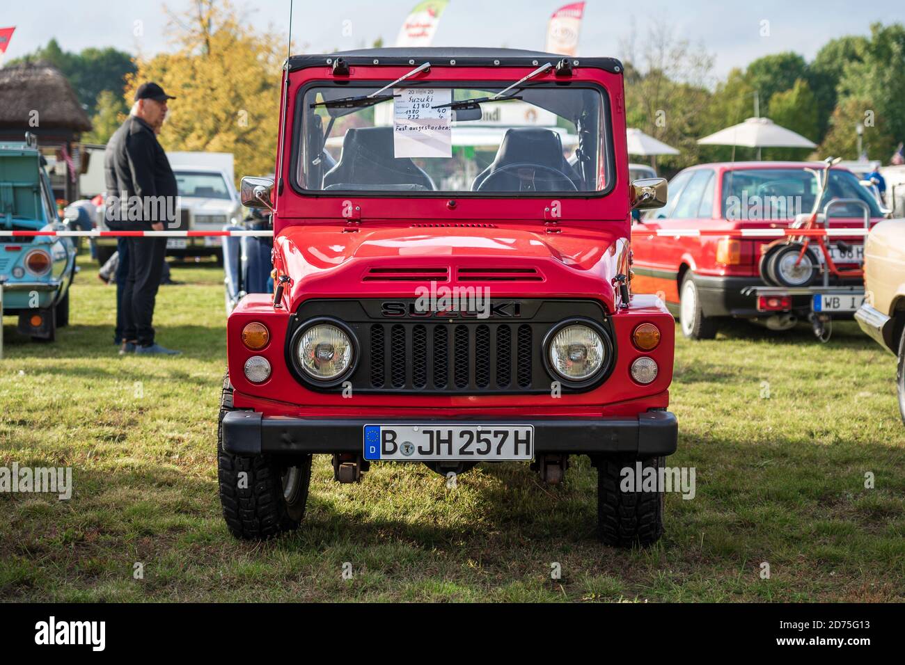 PAAREN IM GLIEN, GERMANY - OCTOBER 03, 2020: Off-road mini SUV Suzuki Jimny (LJ80), 1980. Die Oldtimer Show 2020. Stock Photo