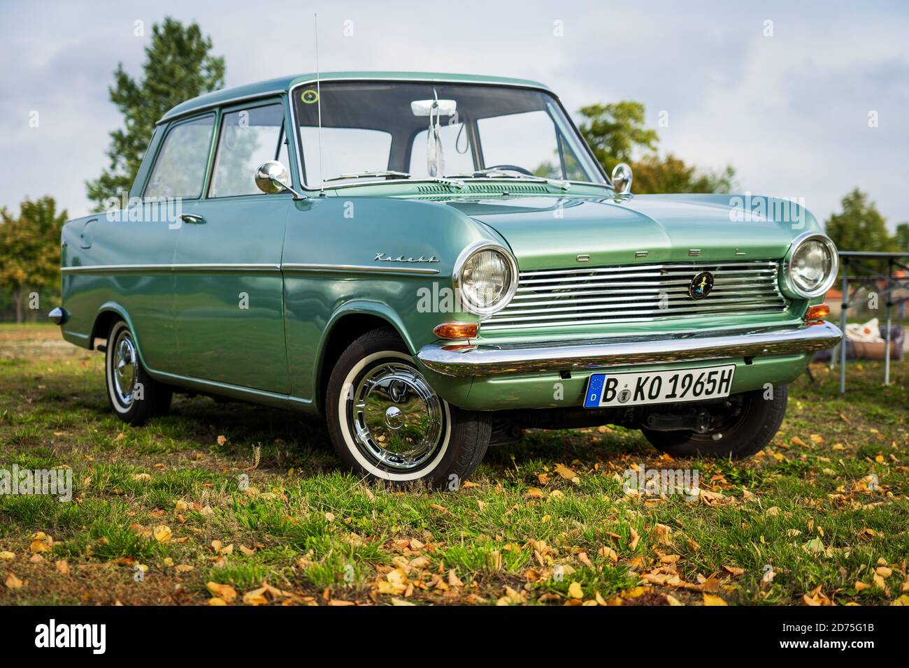 PAAREN IM GLIEN, GERMANY - OCTOBER 03, 2020: Small family car Opel Kadett A, 1979, 1965. Die Oldtimer Show 2020. Stock Photo