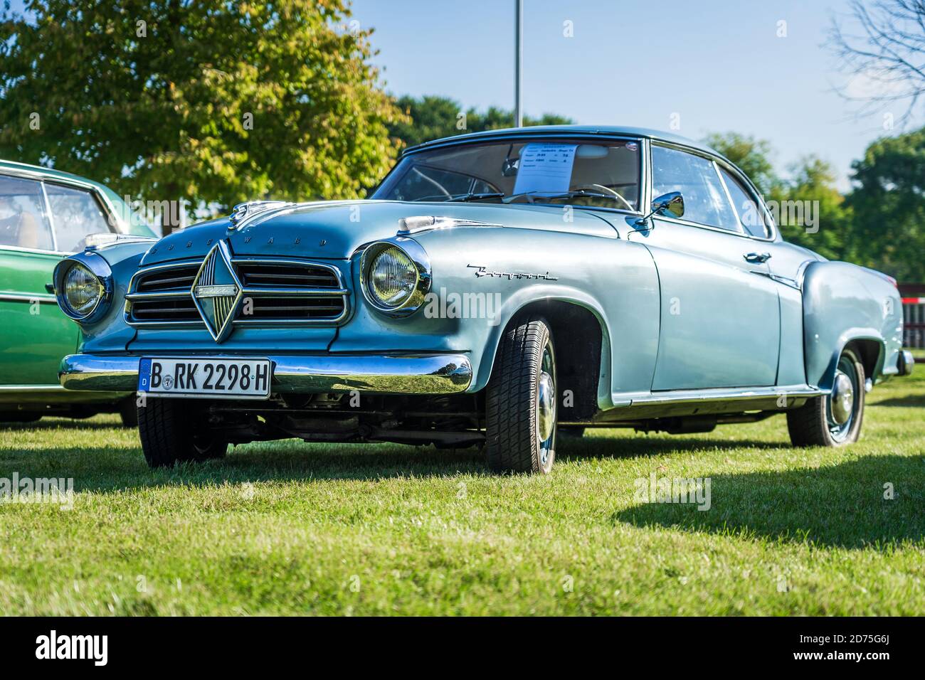 PAAREN IM GLIEN, GERMANY - OCTOBER 03, 2020: Mid-size car Borgward Isabella Coupe TS, 1959. Die Oldtimer Show 2020. Stock Photo