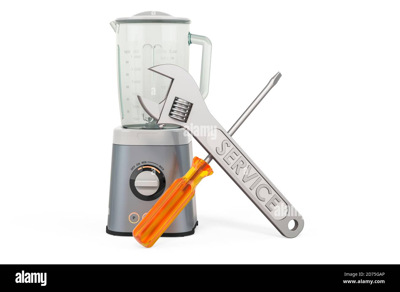 Arrowhead Frontier Kristus Repair and service of electric blender, 3D rendering isolated on white  background Stock Photo - Alamy