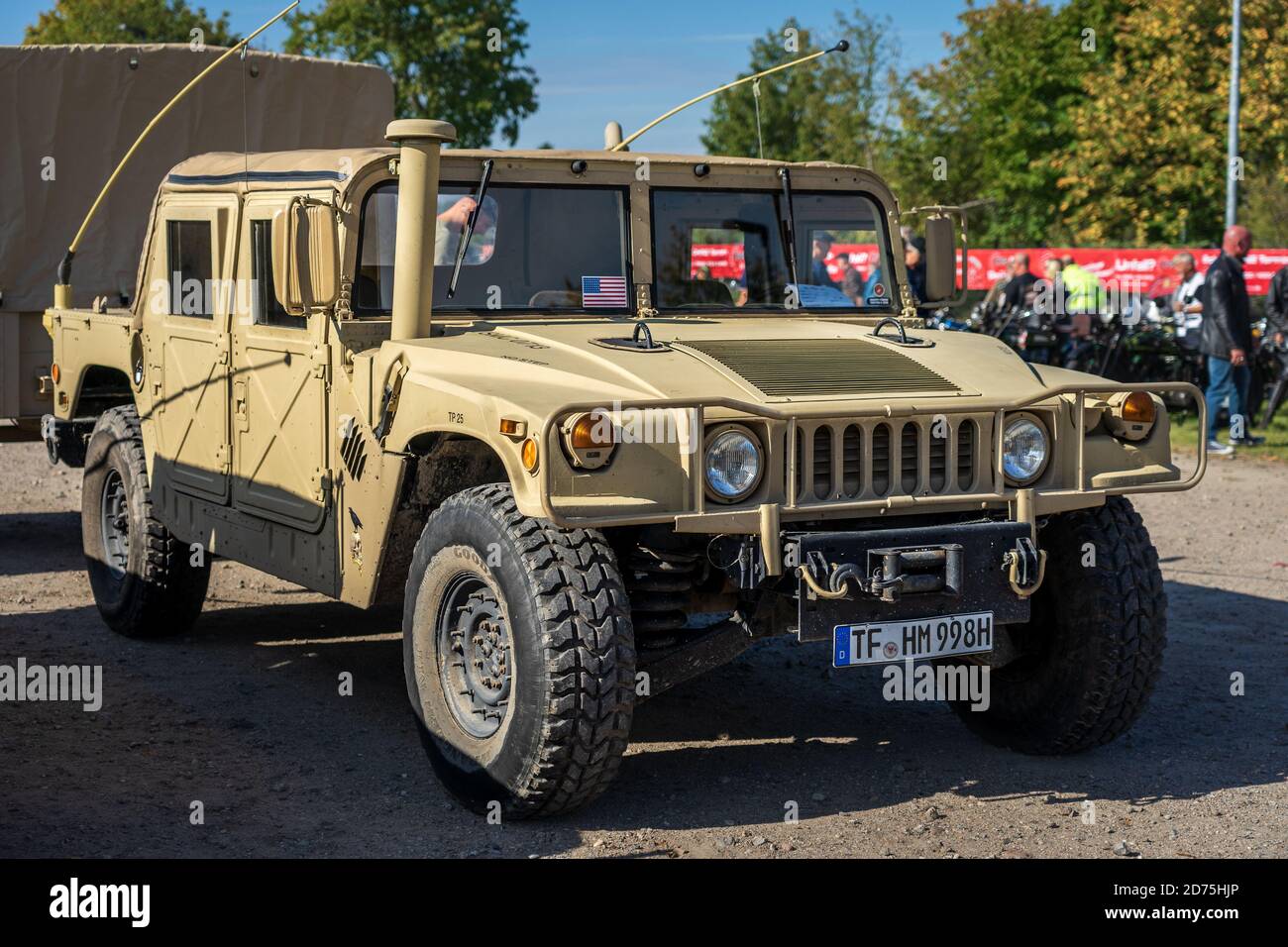 PAAREN IM GLIEN, GERMANY - OCTOBER 03, 2020: Light armored car AM General Humvee, 1985. Die Oldtimer Show 2020. Stock Photo
