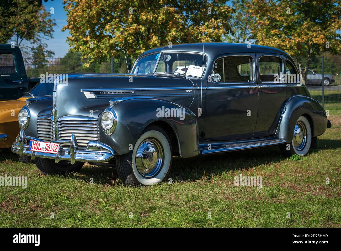 PAAREN IM GLIEN, GERMANY - OCTOBER 03, 2020: Vintage car Hudson Commodore Eight, 1941. Die Oldtimer Show 2020. Stock Photo